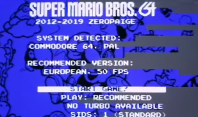 Nintendo has apparently stopped Super Mario Bros for C64