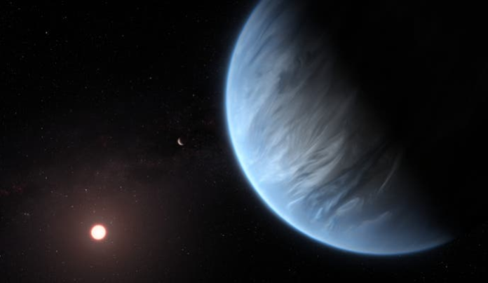 A steam enveloped Planet K2-18b like super-earth