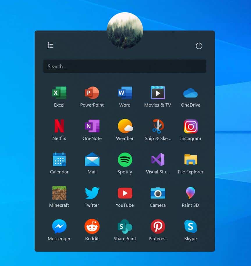 Windows 10 icons