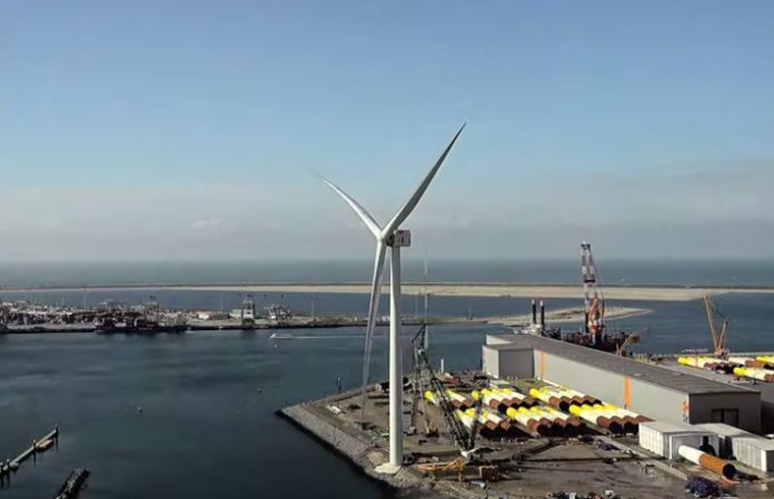 A turbine prototype that has just shattered the world record for wind power production