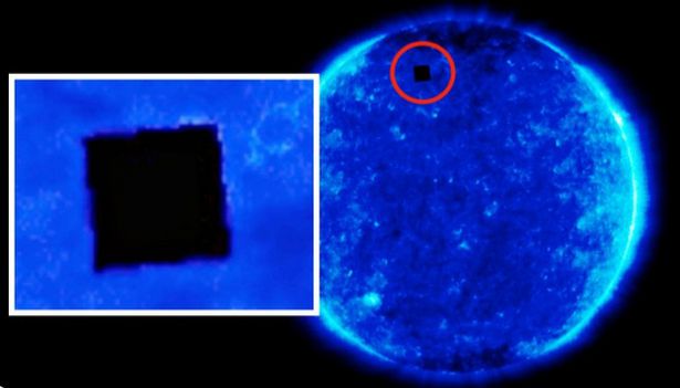 Reveal the mystery of the alien black cube captured in front of the Sun