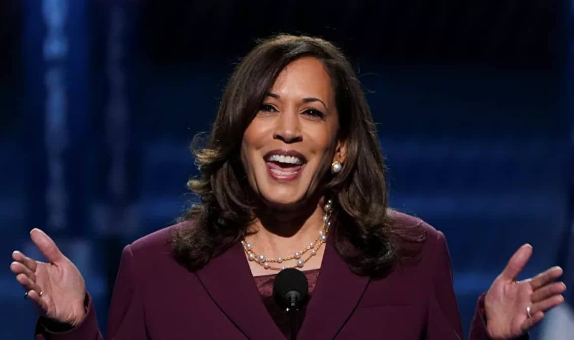 Kamala Harris, officially nominated for the US vice presidency by the Democratic Party