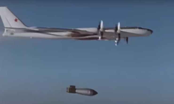 Launching the Tsar Bomba from a Tu-95V strategic bomber