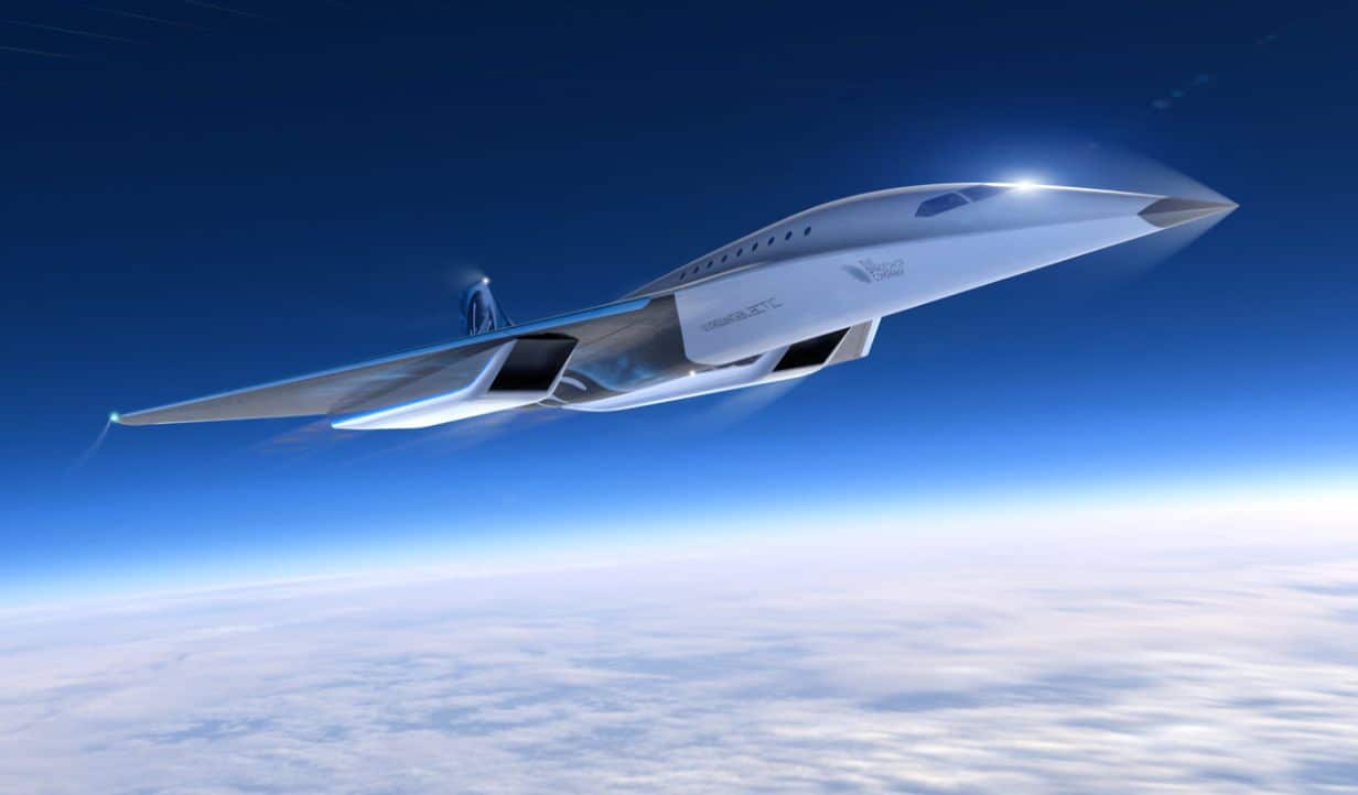Virgin Galactic unveils design for its supersonic commercial that seeks to fly faster than the Concorde