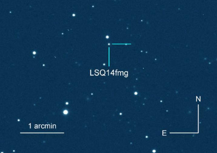 Scientists captured the explosion of a unique supernova LSQ14fmg