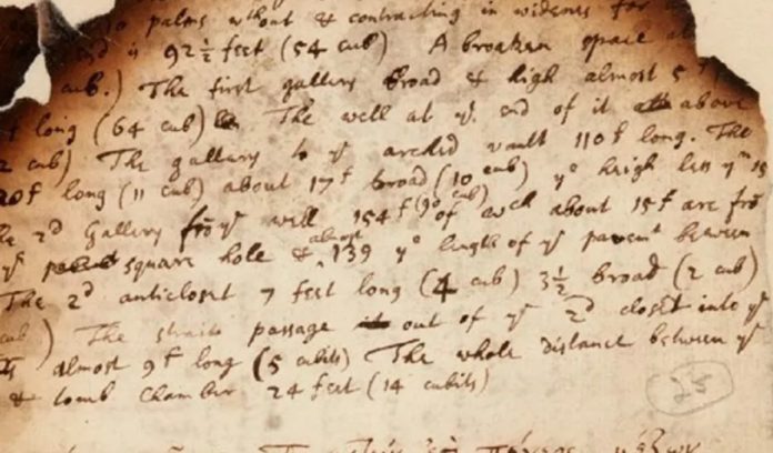 A manuscript on the Great Pyramid reveals Newton's interest in the apocalypse