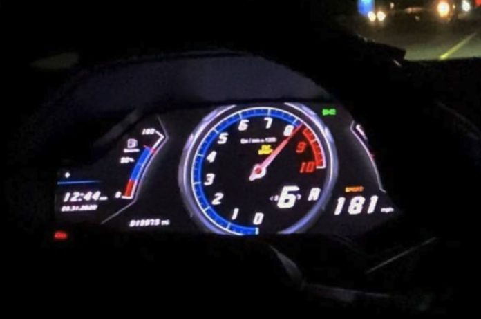 Lamborghini owner faces charges after sharing a video at more than 340 km / h