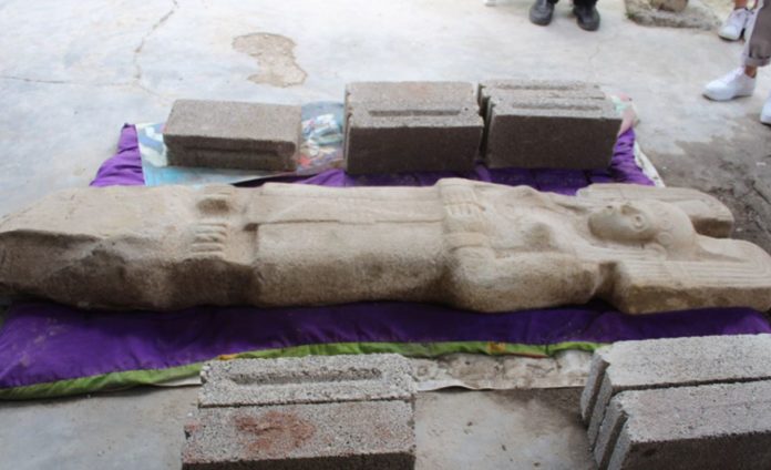 Researchers discover a complete pre-Hispanic female sculpture in Mexico