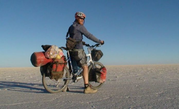 Roy Sadan, who cycled all over the world died in an accident in his hometown