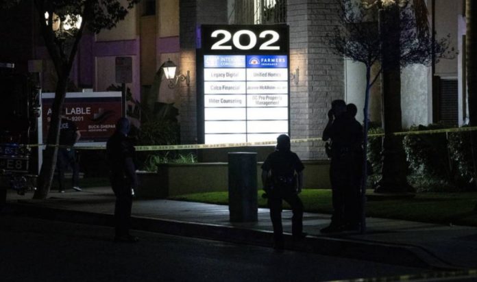At least four dead in a shooting at an office building in Los Angeles