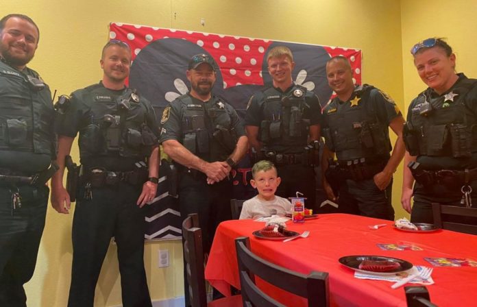 St John’s sheriff’s deputies celebrate birthday of five-year-old boy when his friends failed to show up