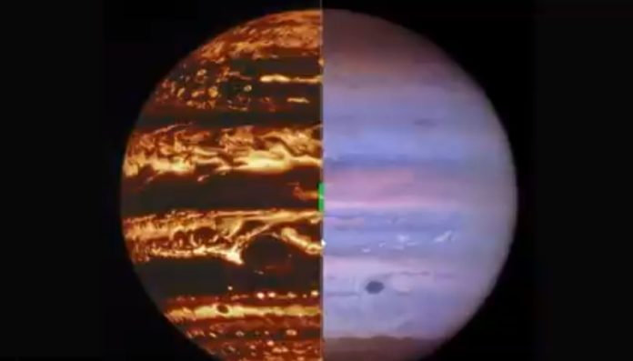 Jupiter in visible light: Astronomers unveils stunning new images showing gas giant's atmosphere