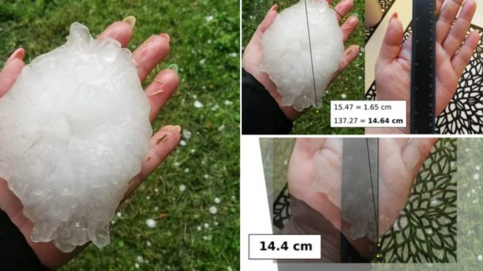 Barely fit in hand: Poland set an unusual record thanks to hail