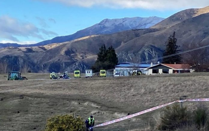 Hot air balloon crashed in New Zealand