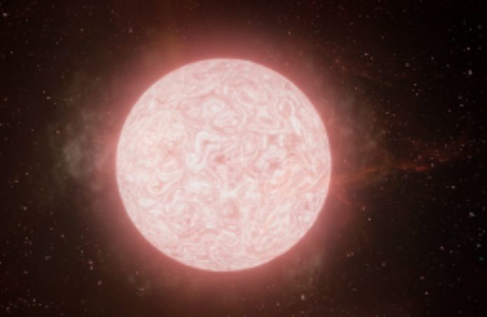 First look at how a red supergiant star explodes