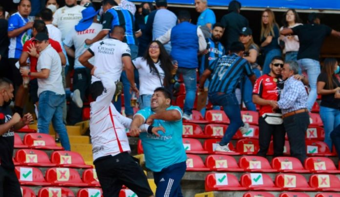 At least 22 injured in stadium brawl at soccer game in Mexico
