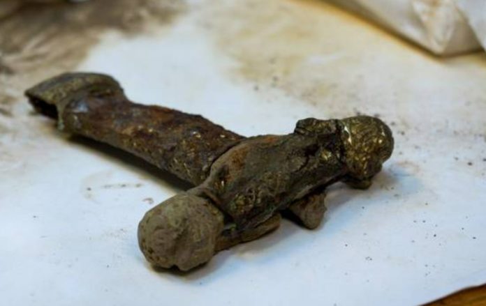 Scientists Find A Rare Piece Of Gilded Viking Sword In Norway - “Dream Find”