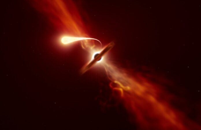 Rare Event Caused By A Supermassive Black Hole Pulling Apart Star Observed
